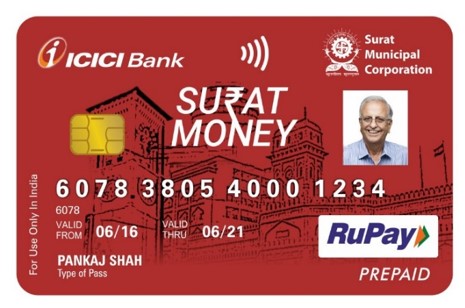 SuratMoney Card - Front View